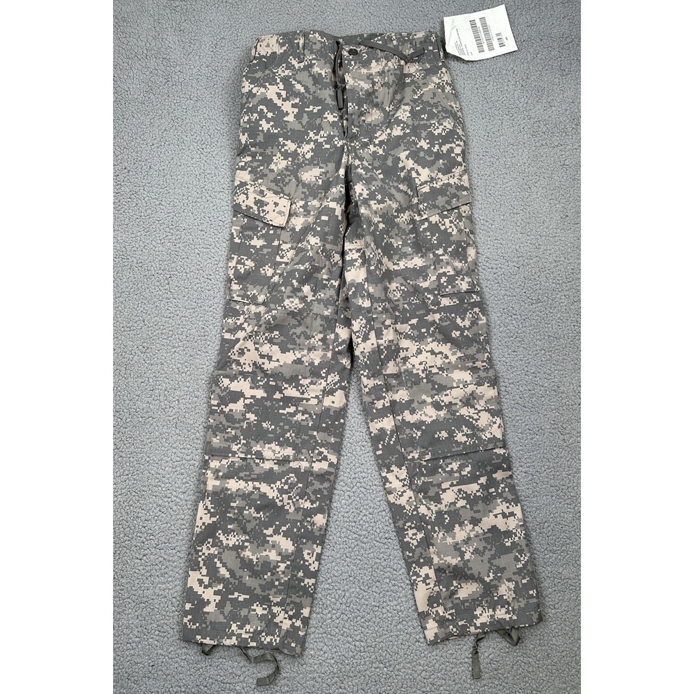 Unicor Cargo Pants Mens Small Long Digital Camo Army Combat Ripstop Trouser